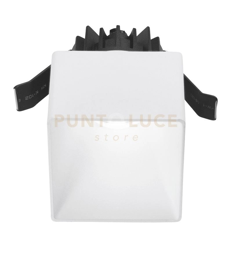 GFA363-FARETTO LED AD INCASSO QUADRATO 7X7CM BIANCO 3000K 550LM 9W IP54