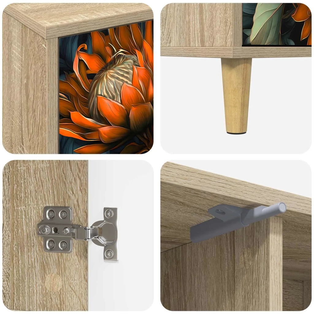 Mobile TV LOCHEM 102 x 33 x 50 cm Sonoma Legno ingegnerizzato 8007030