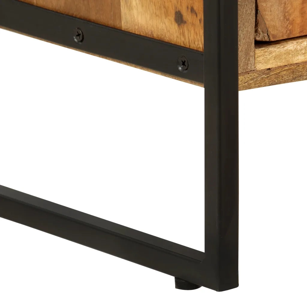 Libreria a 4 Livelli Legno Massello di Recupero 124x30x180 cm  cod mxl 15547