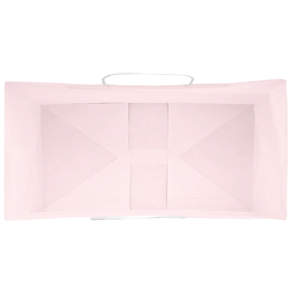 Sacchetti di Carta 250 pz con Manici Rosa 32x17x25 cm