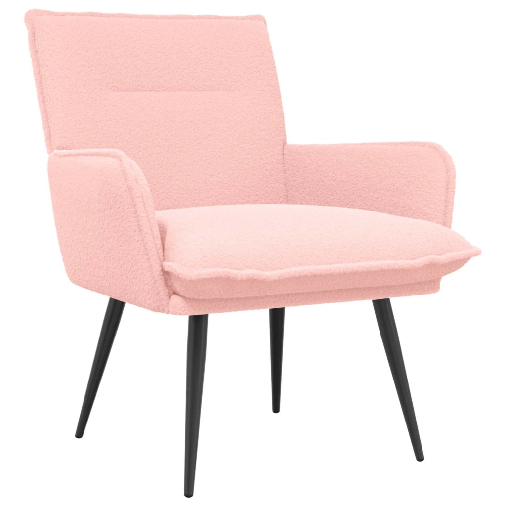 Poltrona Rosa Bouclé 42047694
