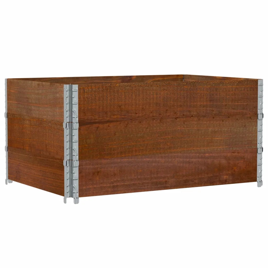 Poggiapiedi da Giardino Marrone 120x80cm Legno Massello di Pino 3295426