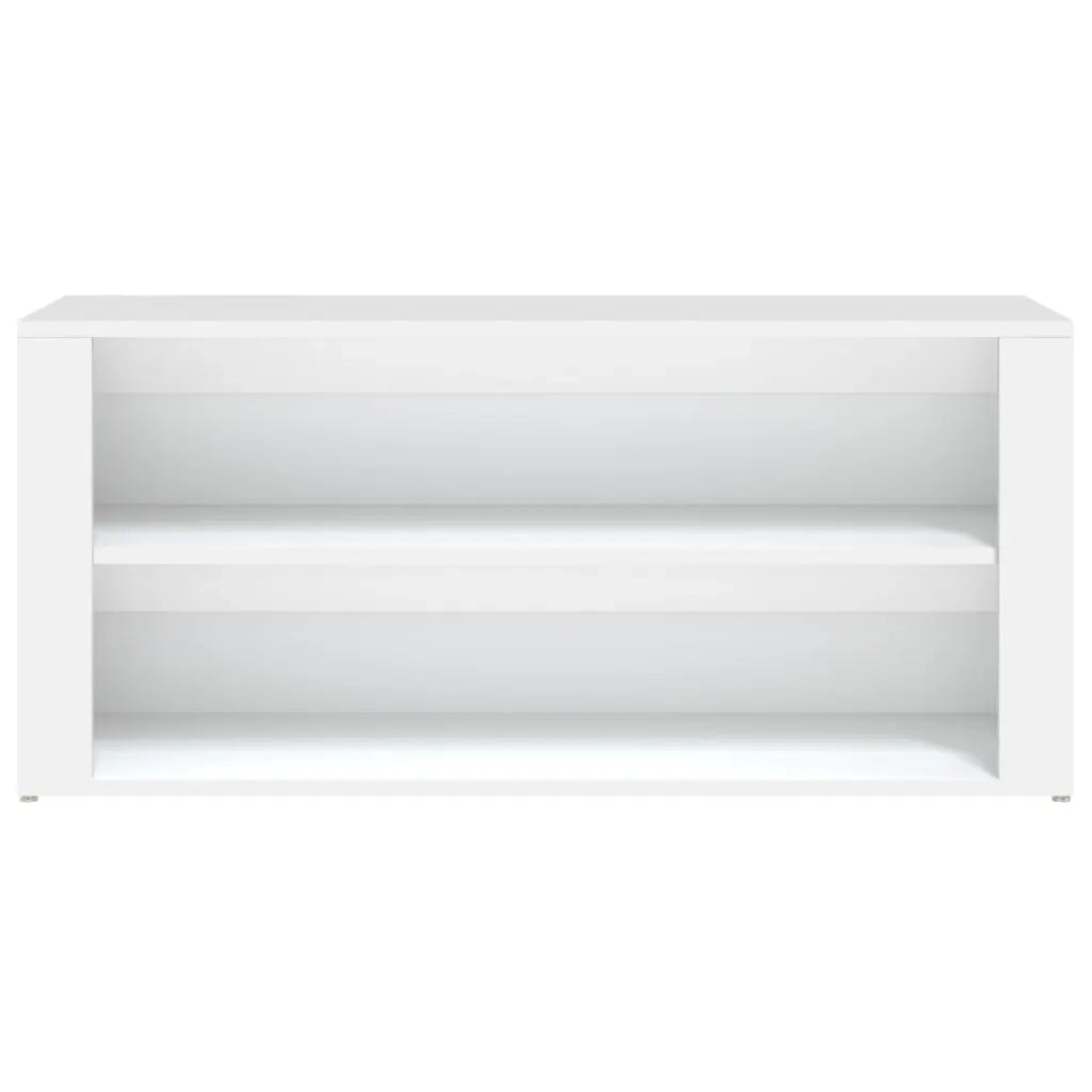 Scarpiera Bianca 100x35x45 cm in Legno Multistrato 816904
