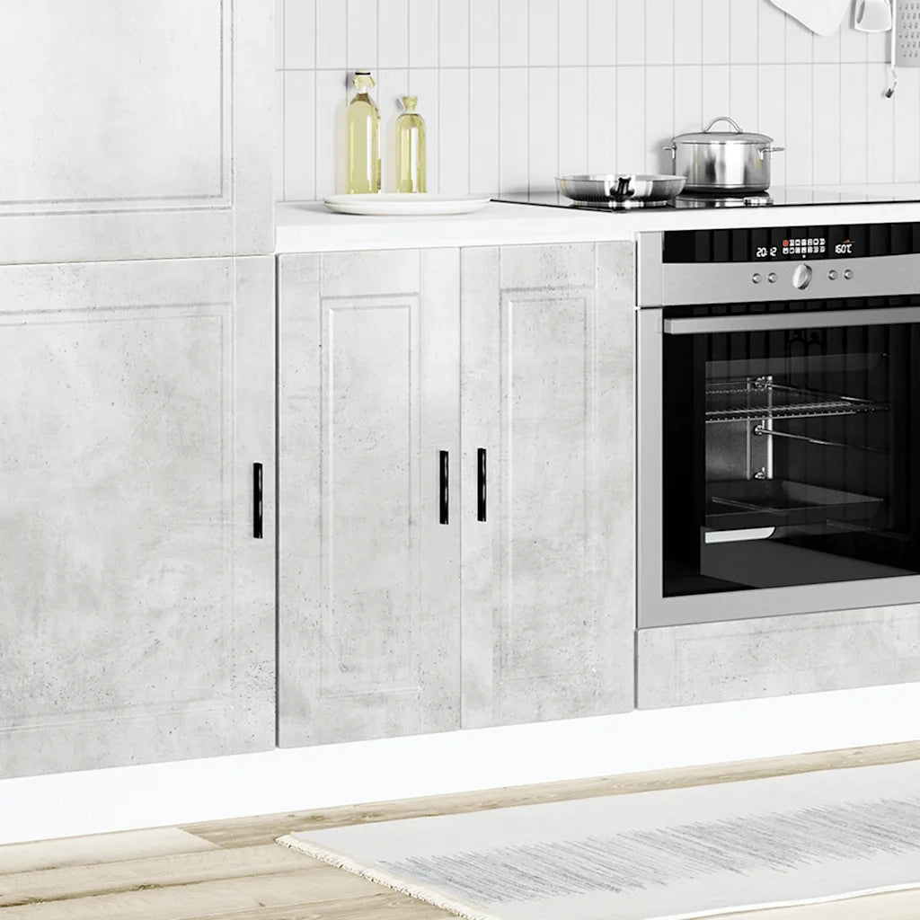 Base da Cucina Porto Grigio Cemento in Legno Multistrato