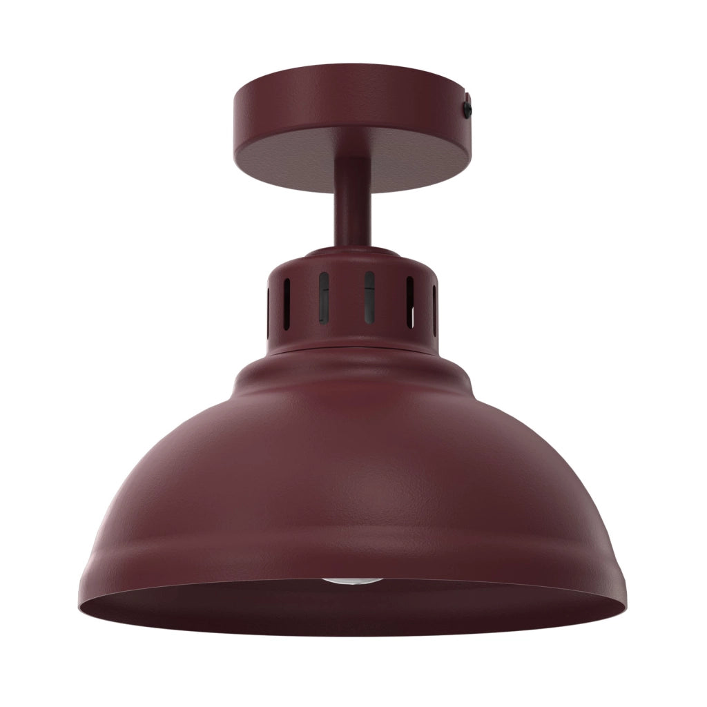 Plafoniera moderna Sven 1xE27 bordeaux metallo IP20