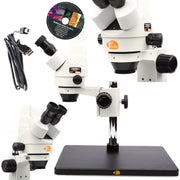 Mikroscopio Stereoscopico Trinoculare Rosfix Pluto Pro MSPP-T-BB1-KU – Testa Trinoculare con Fotocamera Sony USB | Zoom