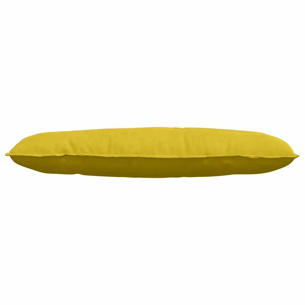 Cuscino per Schiena | Cuscino dorsale Giallo 120 x 50 cm Tessuto in Cords