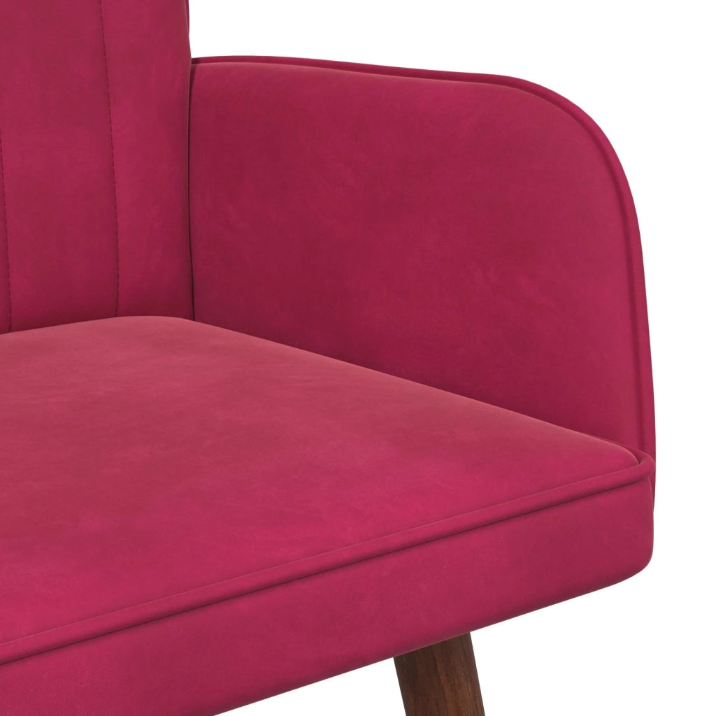 Sofa a Due Posti Rosso vino 115 x 61 x 87 cm Velluto