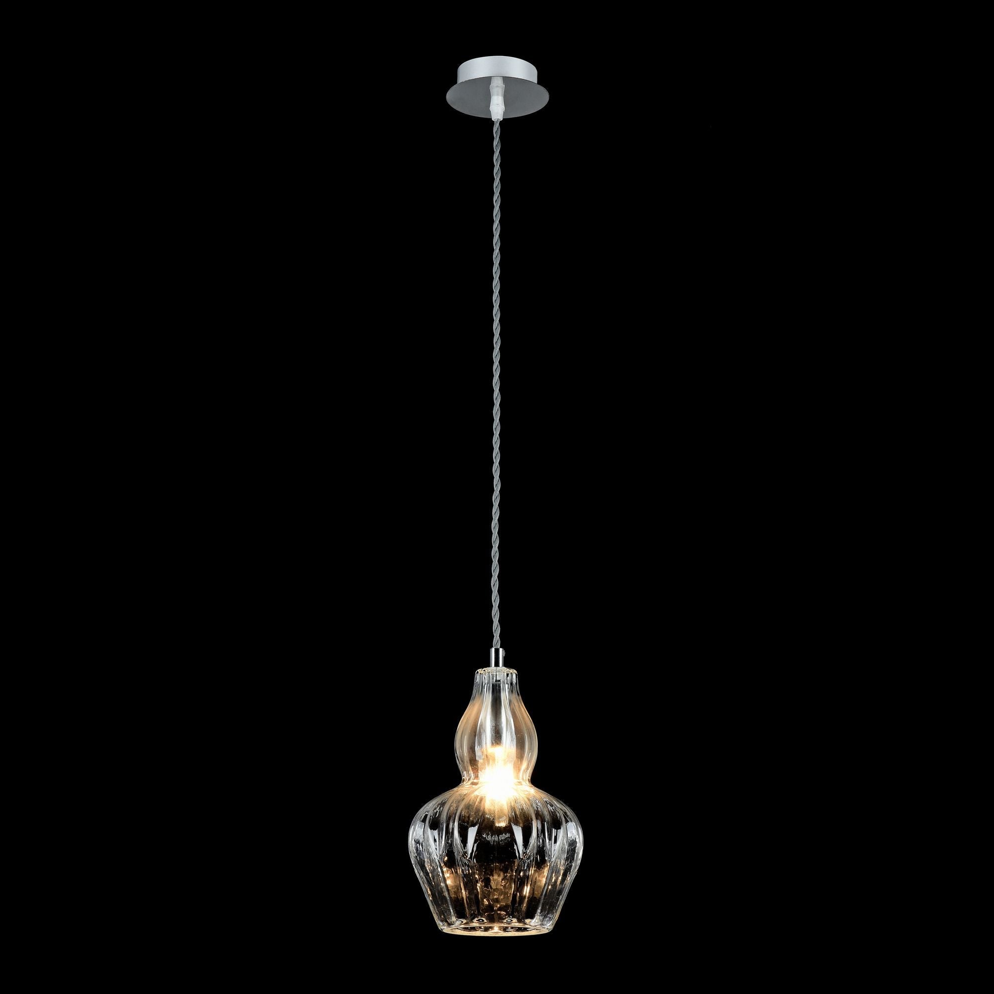 Lampada pendente Pendant in Metallo Eustoma Nickel
