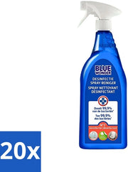 20 x Spray Disinettante Blu - Disinettante - Elimina Batteri - Oscura Virus - Igiene - Salute