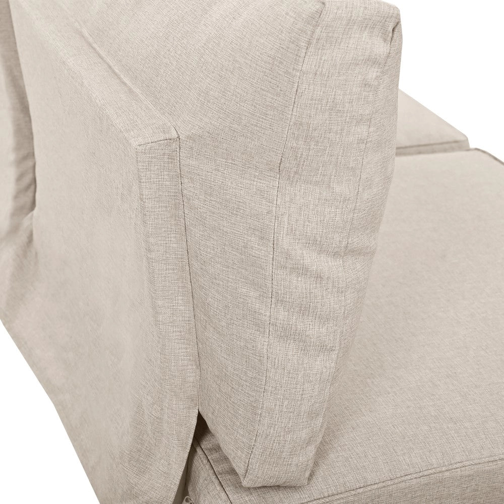 Set Salotto da Giardino con Divani e Tavolo ¨C Xylo ¨C Acciaio Zincato, Acacia, Beige