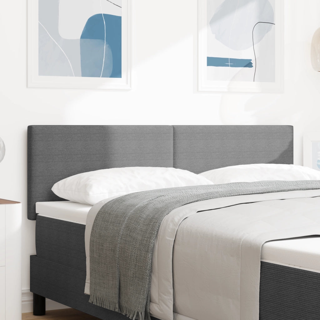 Testiera  Design Semplice Grigio Chiaro 140 cm in Tessuto Corduroy