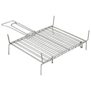 Filtex graticola barbecue cromata liscia, 15 barre, filo di ferro, 24x34 cm, per arrosto e cottura alla brace