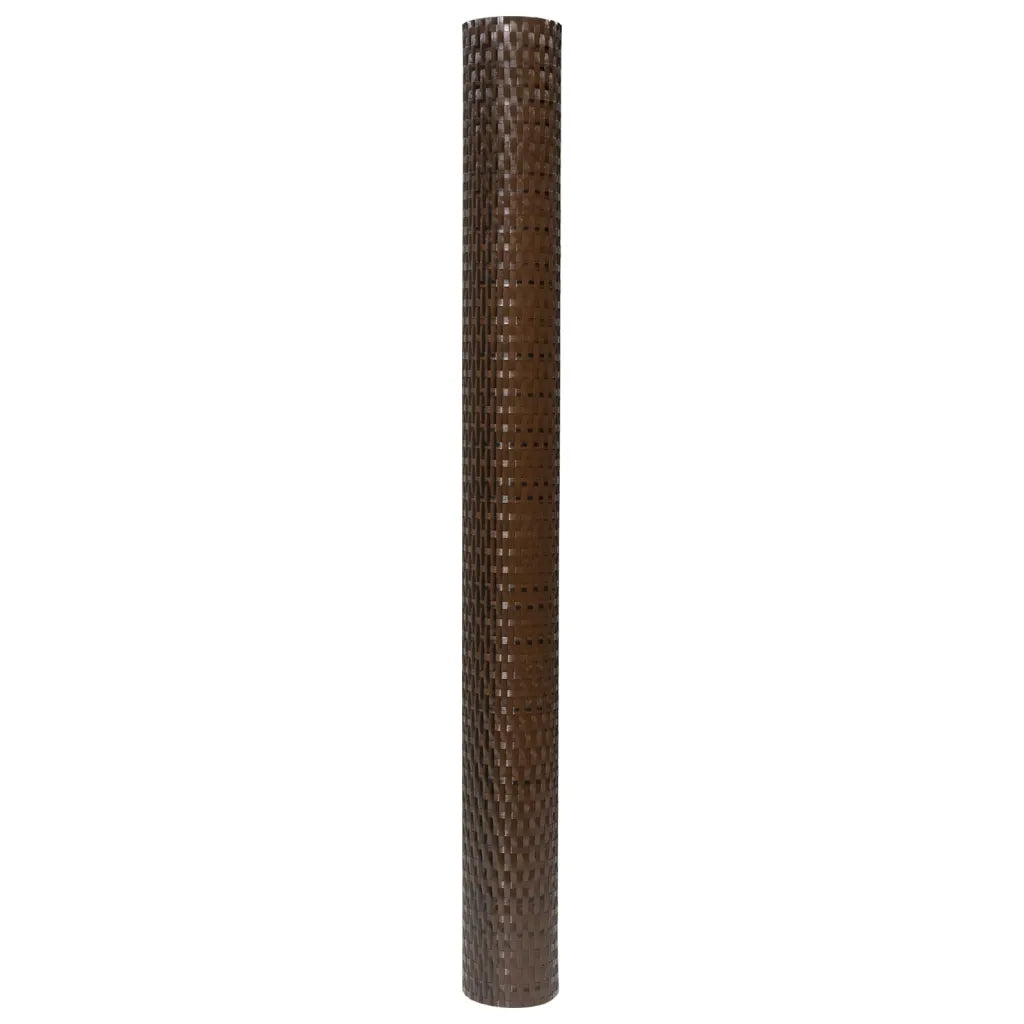 Schermo da balcone | Paravento da Balcone Marrone e Nero 500x100 cm in Polyrattan