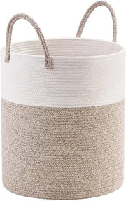 Cestello in Peso - Cestelli - Contenitore di Stoccaggio 52 litri - Cestello Circolare con Maniglie - Contenitore da Lavaggio Ripiegabile - Cestello per Bambini - 38cm*50cm