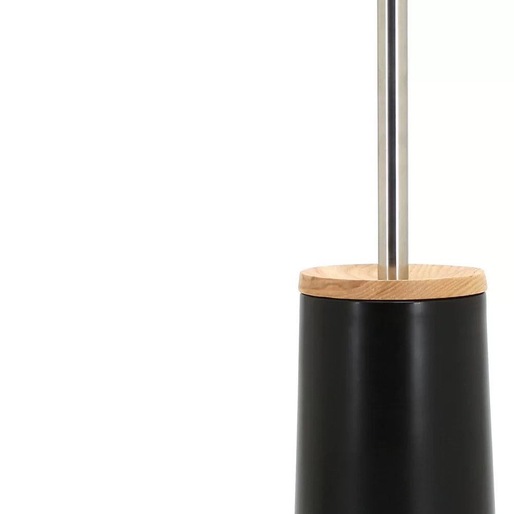 Portascopino in ceramica nera - serie Graceful