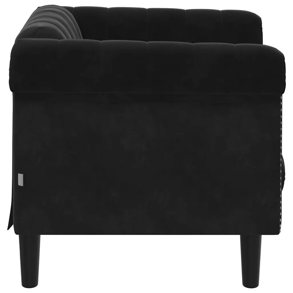 Poltrona Nera in Velluto 372570