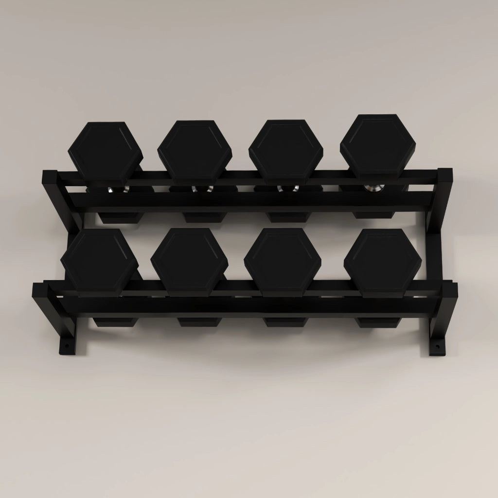 Portapesi per manubri ¨C zephmum ¨C Nero, Acciaio, 98x40x35 cm