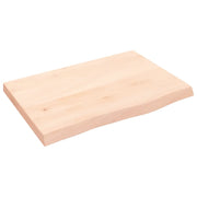 Mensole Parete | Scaffale a Parete | Ripiano a Parete 60x40x(2-4) cm Massello Rovere Non Trattato
