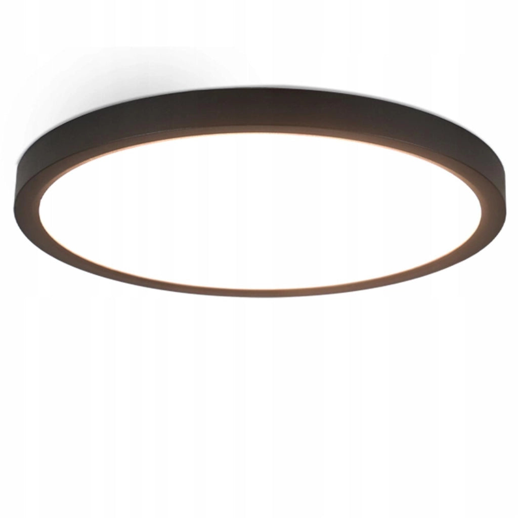 ZMH Lampada da soffitto plafoniera LED rotonda nera 24W per corridoio soggiorno appartamento