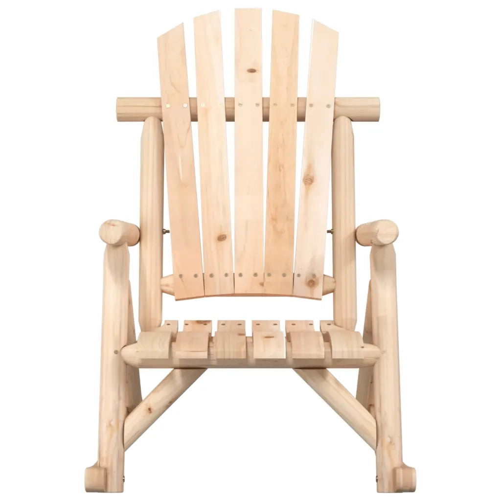 Sedia a Dondolo Giardino 69x96x101cm Legno Massello Abete Rosso 363345
