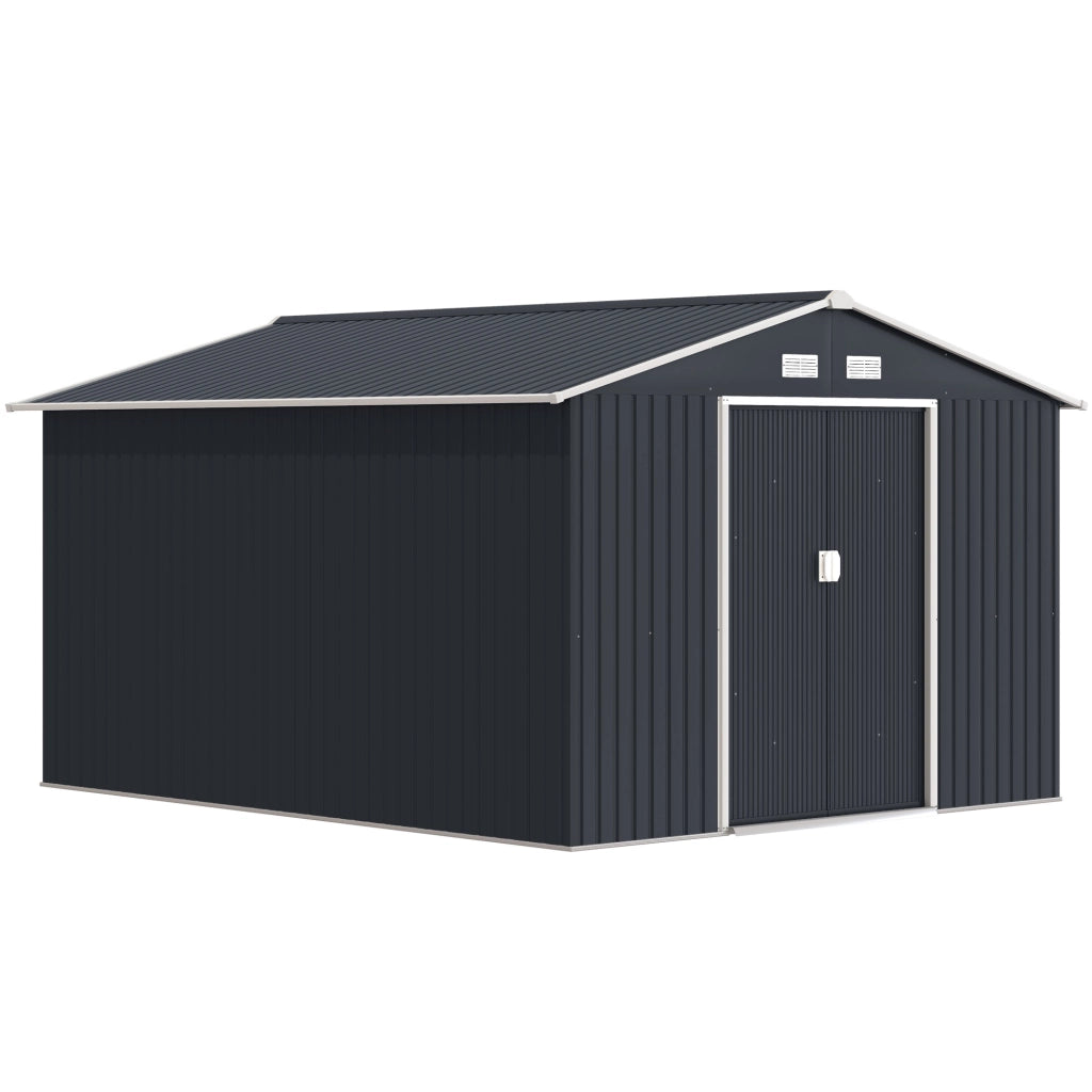 Casetta da Giardino ¨C zephmum ¨C Grigio Acciaio 322x277x192 cm