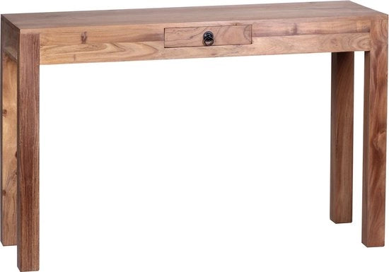 Scrivania in Acacia Massello - 120x40cm - Cassetto - Mobili Rurale