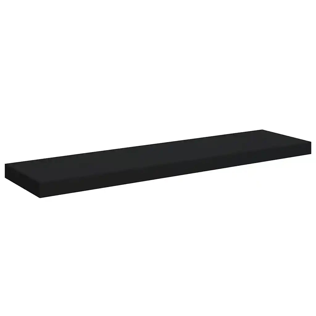 Scaffale a parete | Ripiano a parete | Mensola a parete Nero 90x23,5x3,8 cm in MDF