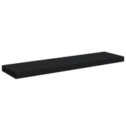 Scaffale a parete | Ripiano a parete | Mensola a parete Nero 90x23,5x3,8 cm in MDF