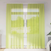 Tende in Voile con Tasche per Aste 2 pz Verde Mela 4102164