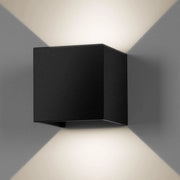 Applique LED cubo nera da parete 12W IP65 – Luce calda, naturale o fredda – Up & down per esterno (Copia) Colore della luce: Luce Naturale