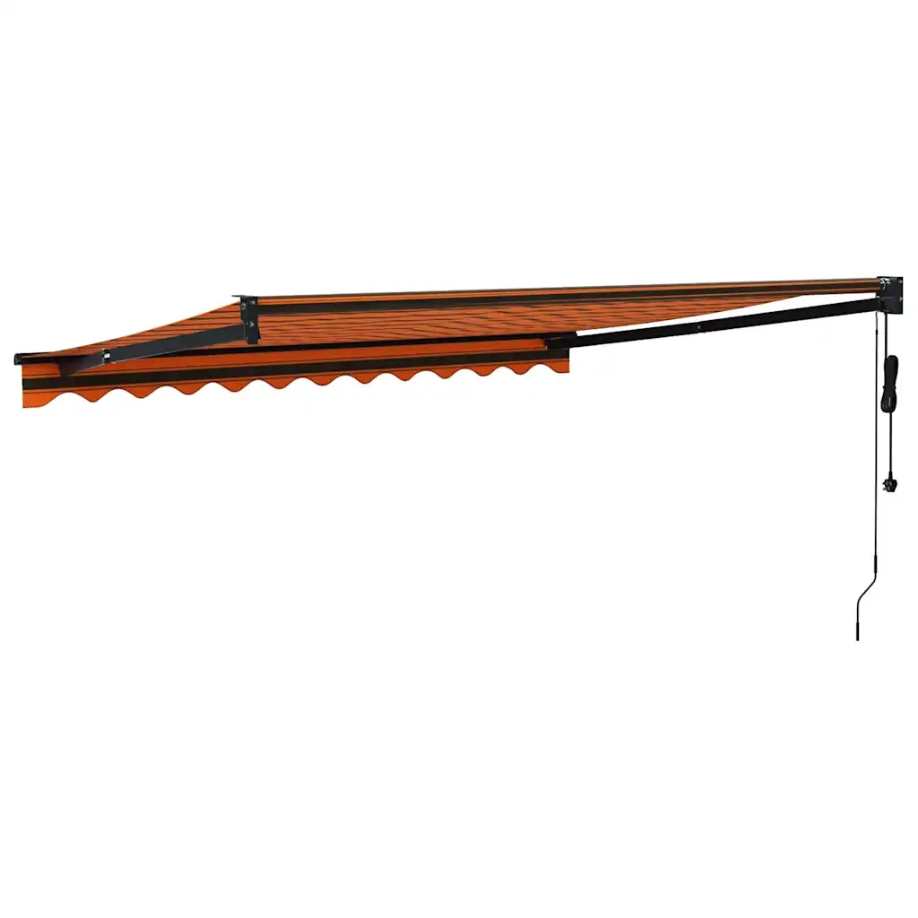 Tenda da sole automatica retrattile arancione e Marrone 3x2,5 m 3154516
