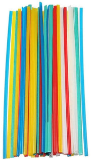 60 pezzi di stecchi di plastica per riparazione di bumper - PP/PVC/PPR stecchi di plastica per riparazione di bumper 24,48 cm (disponibili in verde/blu/giallo/rosso/bianco/nero, 10 pezzi per colore)