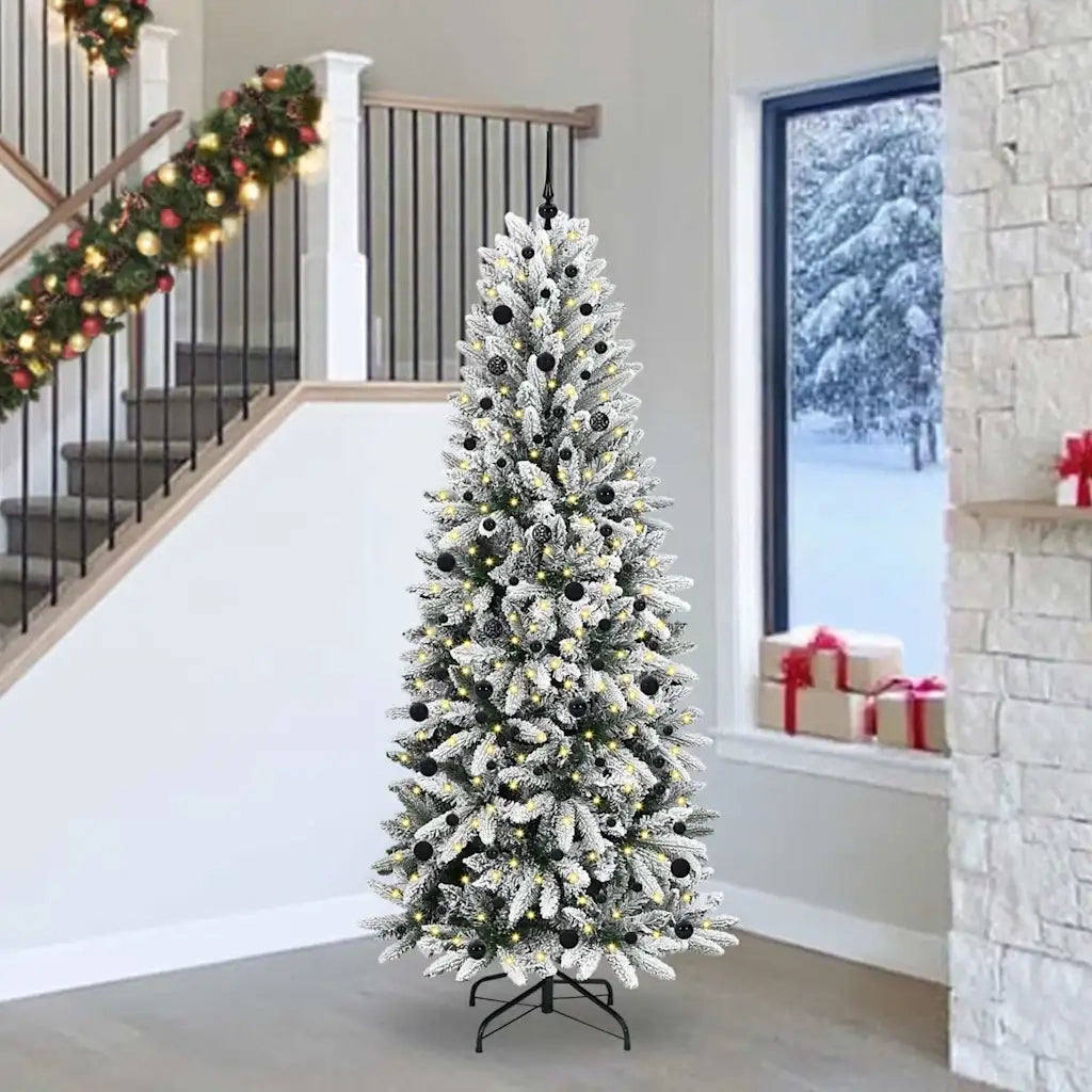Albero di Natale | Decorazioni natalizie artificiale con 300 LED Bianco 240 cm