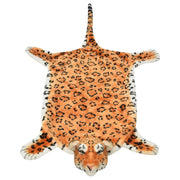 Tappeto del soggiorno | Tappeto di Peluche a Forma di Leopardo 139 cm Marrone
