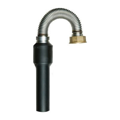 RACCORDO DI TRANSIZIONE PE-TUBO FLESSIBILE INOX- 32 x 1- PLASS- pezzi 1