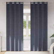 Tende Blackout con Anelli 2 pz Antracite 225 x 140 cm 4107340