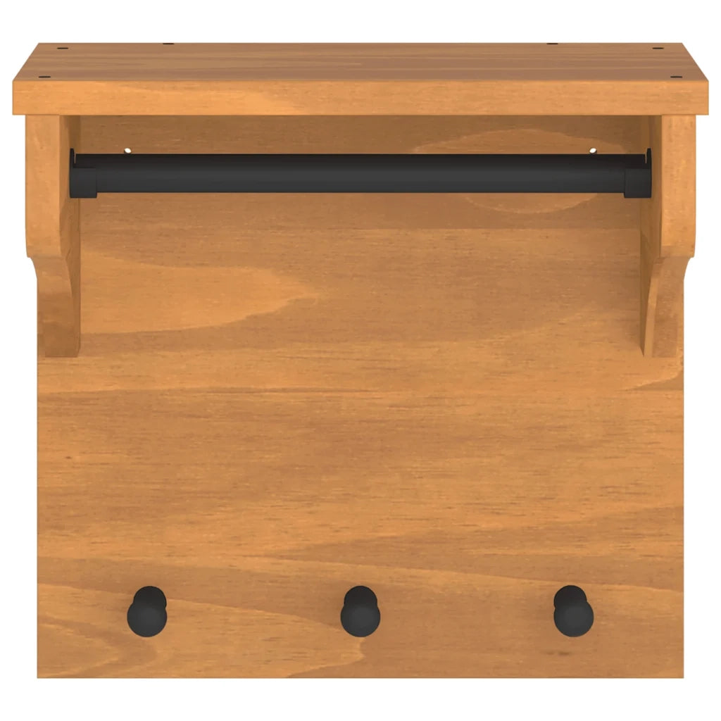 Appendiabiti da Parete SANDNES 43x30x42 cm in Legno di Pino CFW7285445