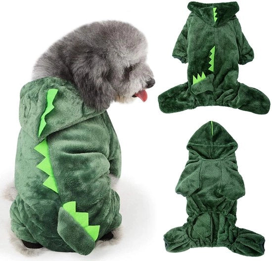 Abbigliamento per cani Dinosaurus - Cani camicia - Comodo - Leggero - Facile da indossare - Ideale per stagioni fredde