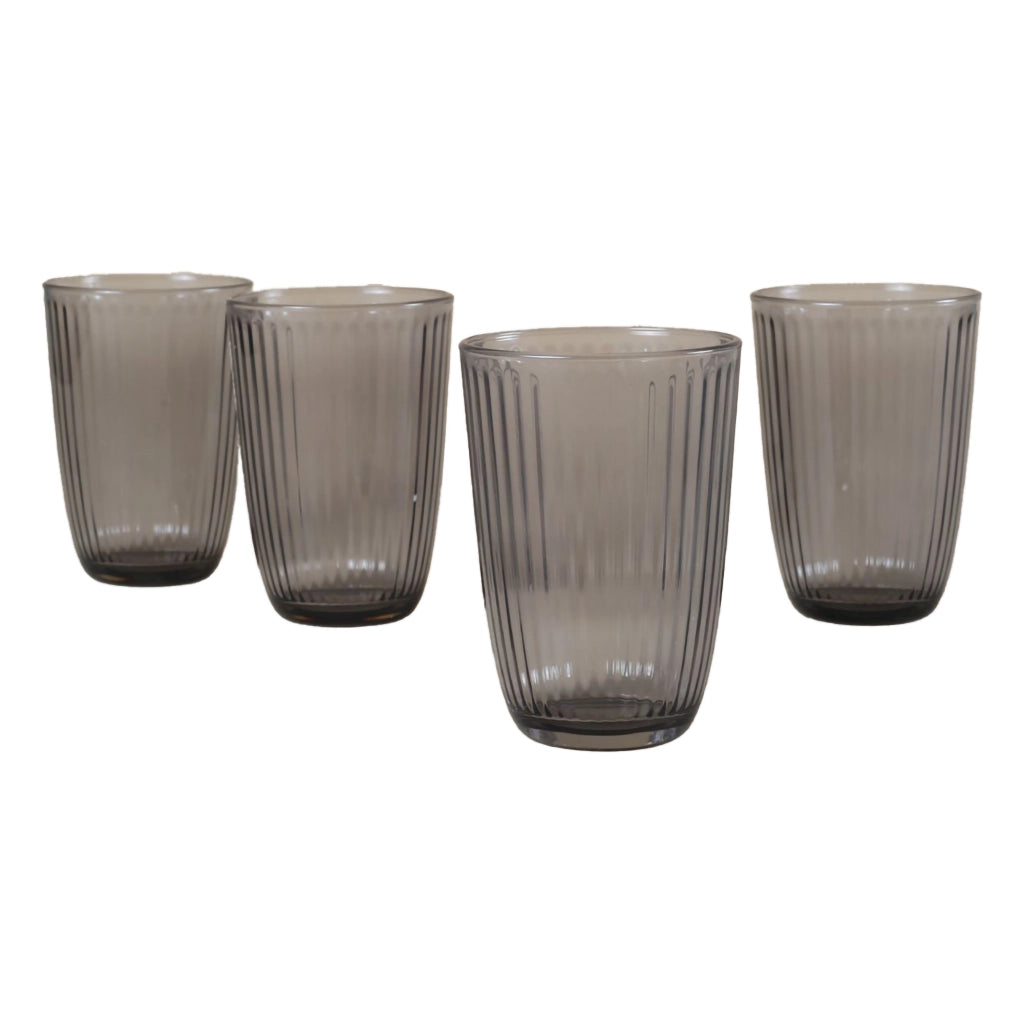 Nesomeno, Bicchieri set da 4 395 ml, Grigio Fume