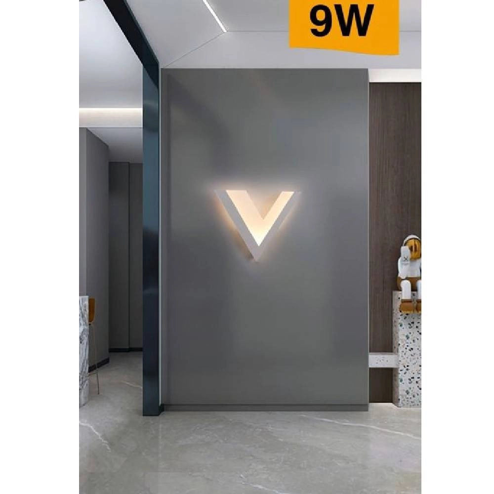 Trade Shop - Applique Moderno A Led 9 W Da Parete Lampada A V 3 Temperature Di Luce Aq14-b3c -