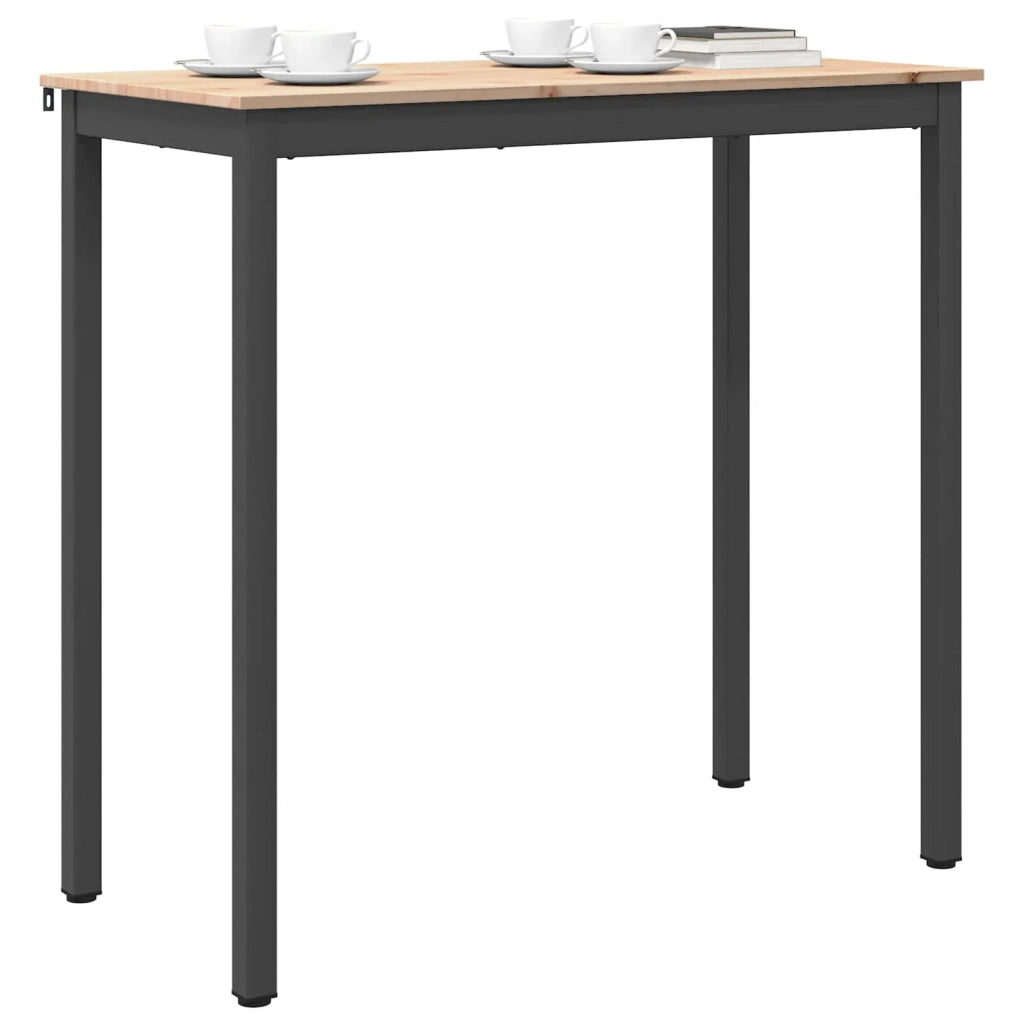 Tavolo da bar Naturale 110 x 55 x 105 cm Pino massello 892803