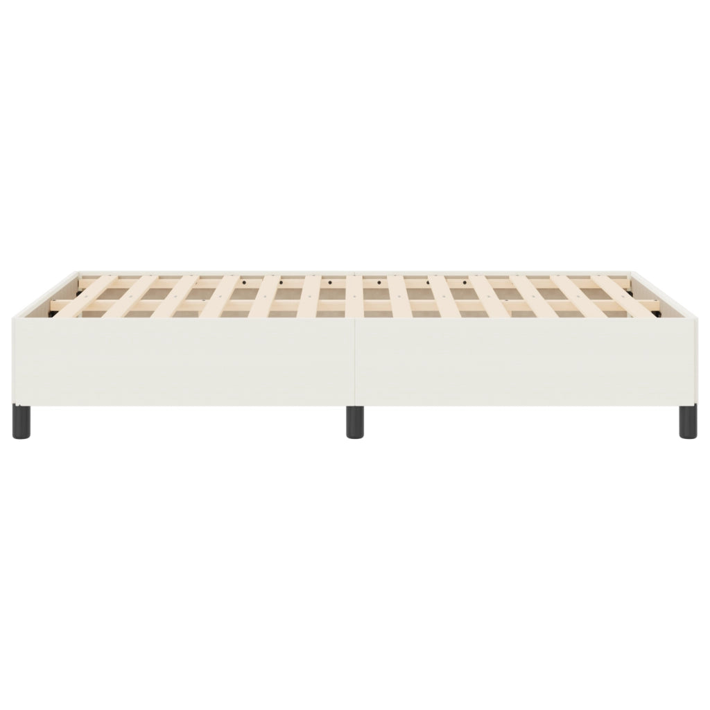 Struttura Letto Crema 120x190 cm in Tessuto A Coste