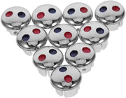 Etichette per rubinetti 10 pezzi - kit di sostituzione - acqua calda/fredda - indicatori chiari - materiale ABS - compatibilità universale - maniglia del rubinetto