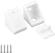 Supporto angolare 90 gradi - 20 pezzi - plastico - sostenibile - sostegno di mobili - facile da installare - supporto angolare