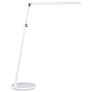 Lampada da scrivania bianca a LED e tocco touch con luce d'intensità variabile e braccio regolabile stile moderno ufficio cameretta