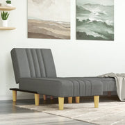 Chaise Longue in Tessuto Grigio Scurocod mxl 118602