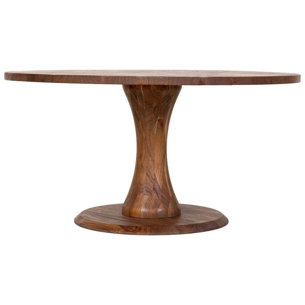 Tavolo da pranzo in legno marrone 150x150x77h cm