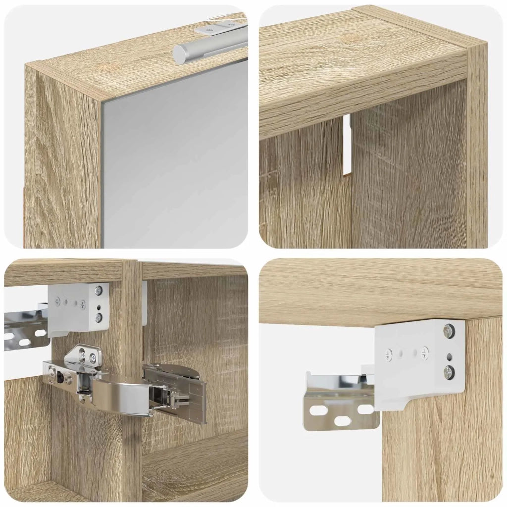 Set di Armadi da Bagno con porta 3 pcs 110 x 10,5 x 60,5 cm 3403722