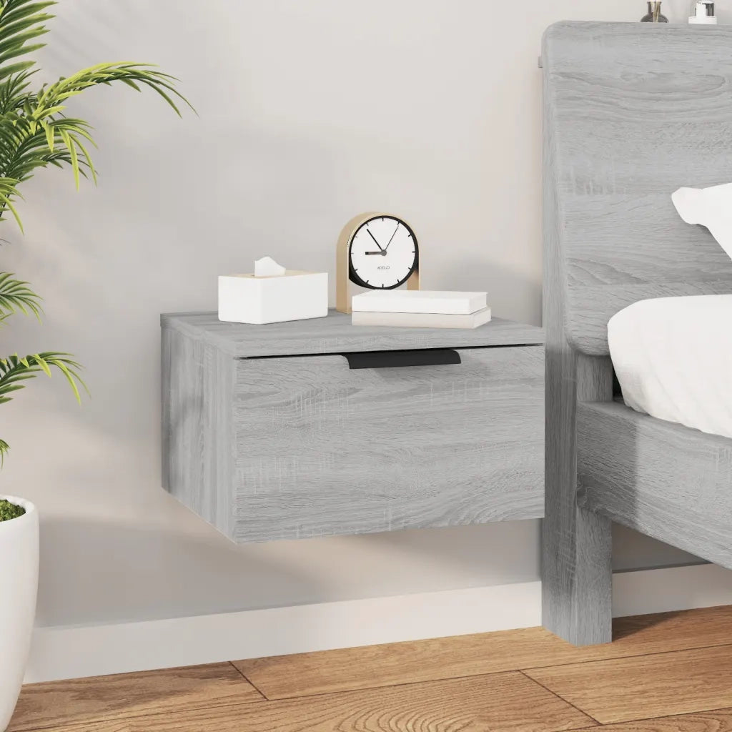 Comodini a Muro 2 pz Grigio Sonoma 34x30x20 cm cod mxl 51133